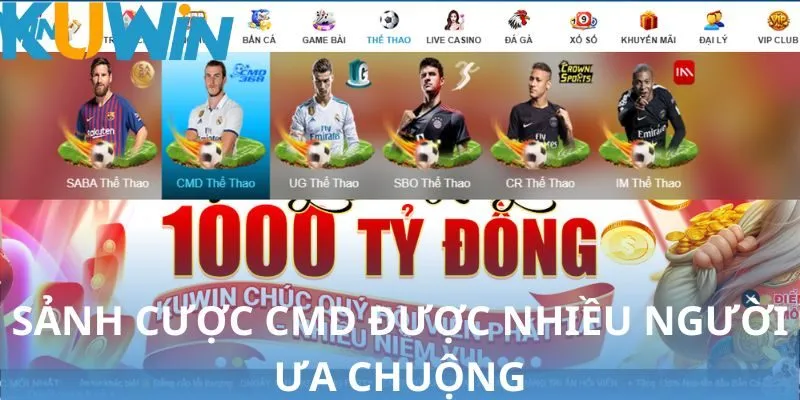 Sảnh cược CMD được nhiều người ưa chuộng vì tính đa dạng