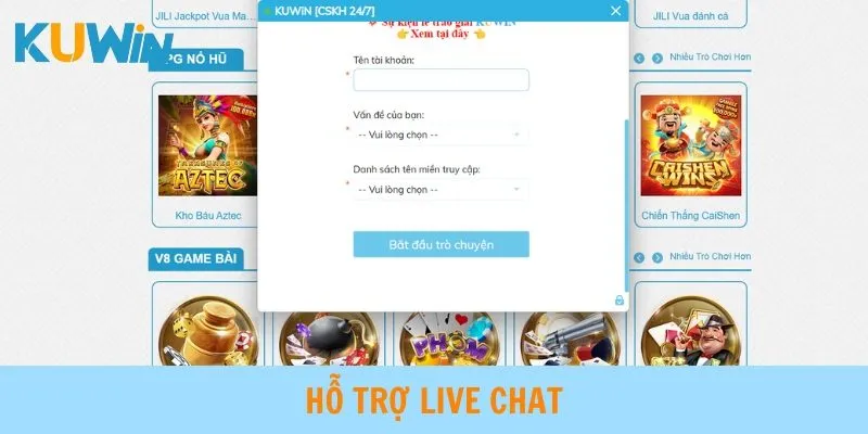 Hỗ trợ người dùng bằng live chat